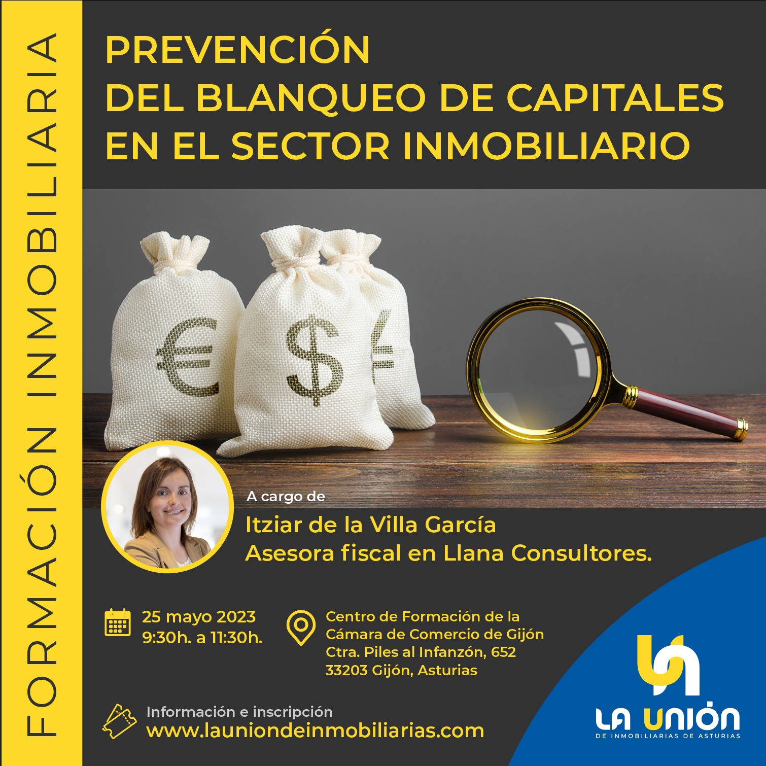 FORMACIÓN INMOBILIARIA: Prevención del blanqueo de capitales  25 / 05 / 23